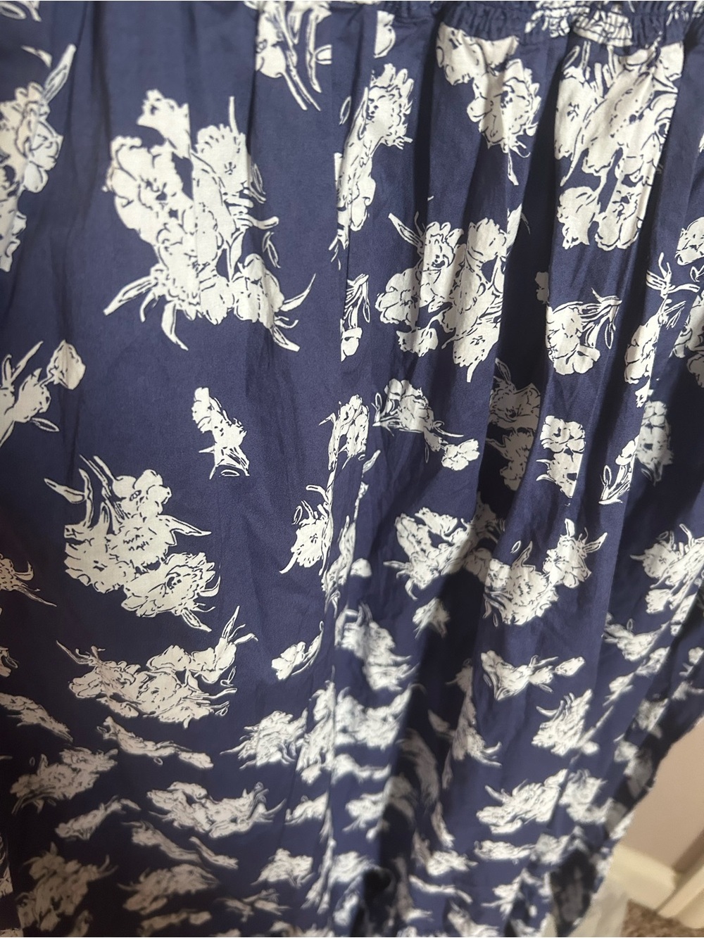 Polo Ralph Lauren Blue Floral Day Dress with pockets (size XL) - Picture 7 of 11